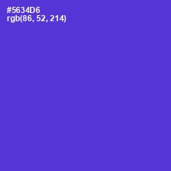 #5634D6 - Purple Heart Color Image