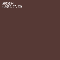 #563934 - Congo Brown Color Image