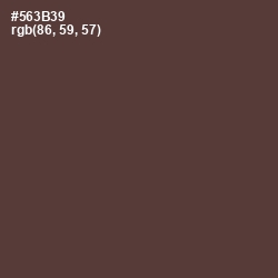#563B39 - Congo Brown Color Image