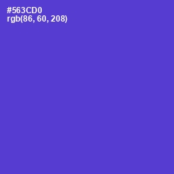 #563CD0 - Purple Heart Color Image