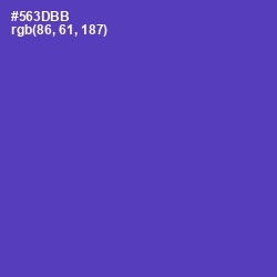 #563DBB - Royal Purple Color Image