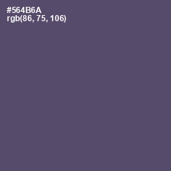 #564B6A - Mulled Wine Color Image