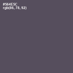 #564E5C - Don Juan Color Image