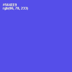 #564EE9 - Royal Blue Color Image