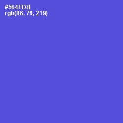 #564FDB - Royal Blue Color Image