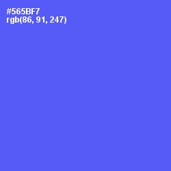 #565BF7 - Royal Blue Color Image