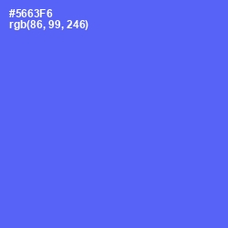 #5663F6 - Royal Blue Color Image