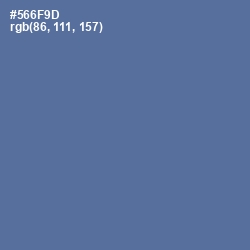 #566F9D - Waikawa Gray Color Image