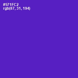 #571FC2 - Purple Heart Color Image