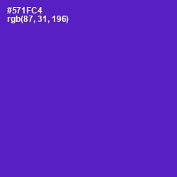 #571FC4 - Purple Heart Color Image