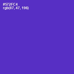 #572FC4 - Purple Heart Color Image