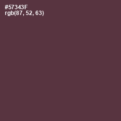 #57343F - Congo Brown Color Image