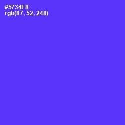 #5734F8 - Purple Heart Color Image