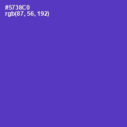 #5738C0 - Purple Heart Color Image
