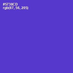 #5738CD - Purple Heart Color Image
