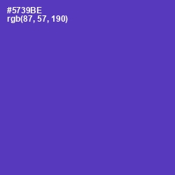 #5739BE - Royal Purple Color Image