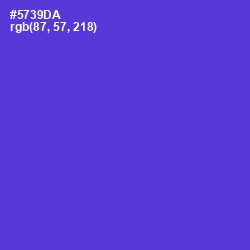 #5739DA - Purple Heart Color Image