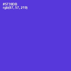 #5739DB - Purple Heart Color Image