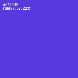 #5739DF - Purple Heart Color Image