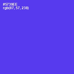 #5739EE - Purple Heart Color Image