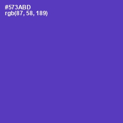 #573ABD - Royal Purple Color Image