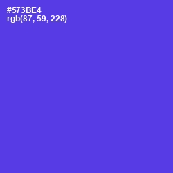 #573BE4 - Purple Heart Color Image