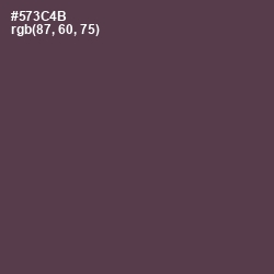 #573C4B - Voodoo Color Image