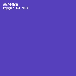 #5740BB - Blue Violet Color Image