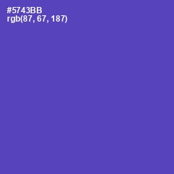 #5743BB - Blue Violet Color Image