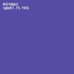 #574BA5 - Butterfly Bush Color Image