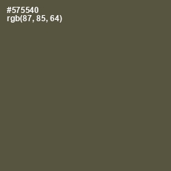 #575540 - Fuscous Gray Color Image