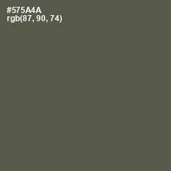 #575A4A - Fuscous Gray Color Image