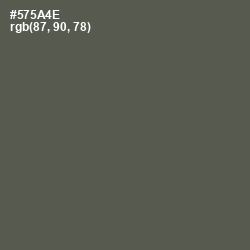 #575A4E - Fuscous Gray Color Image