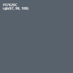 #57626C - Shuttle Gray Color Image