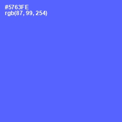 #5763FE - Royal Blue Color Image