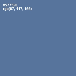 #57759C - Kashmir Blue Color Image