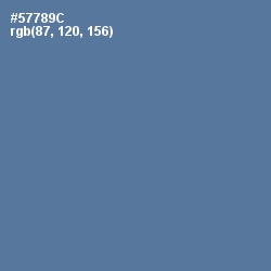 #57789C - Kashmir Blue Color Image