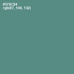 #578C84 - Smalt Blue Color Image