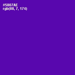 #5807AE - Purple Color Image