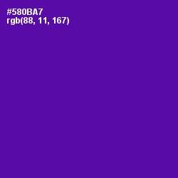 #580BA7 - Purple Color Image