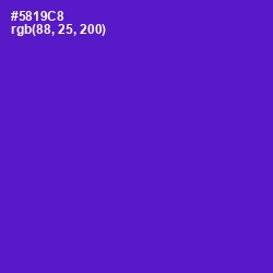 #5819C8 - Purple Heart Color Image