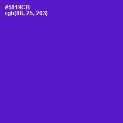 #5819CB - Purple Heart Color Image