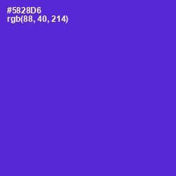 #5828D6 - Purple Heart Color Image