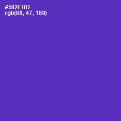 #582FBD - Royal Purple Color Image