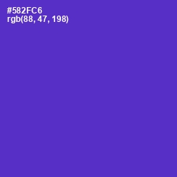 #582FC6 - Purple Heart Color Image