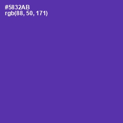 #5832AB - Royal Purple Color Image