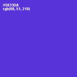 #5833DA - Purple Heart Color Image