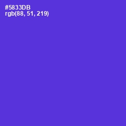 #5833DB - Purple Heart Color Image