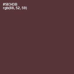 #58343B - Congo Brown Color Image