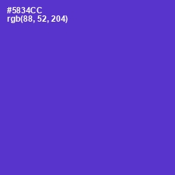 #5834CC - Purple Heart Color Image